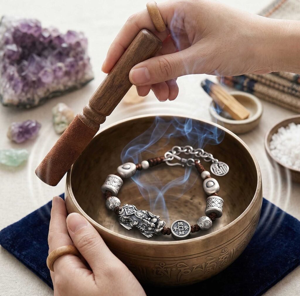 At our Foshan studio, every Pixiu undergoes a 24-hour frequency tuning using Tibetan Singing Bowls. We don't just sell bracelets; we activate guardians.