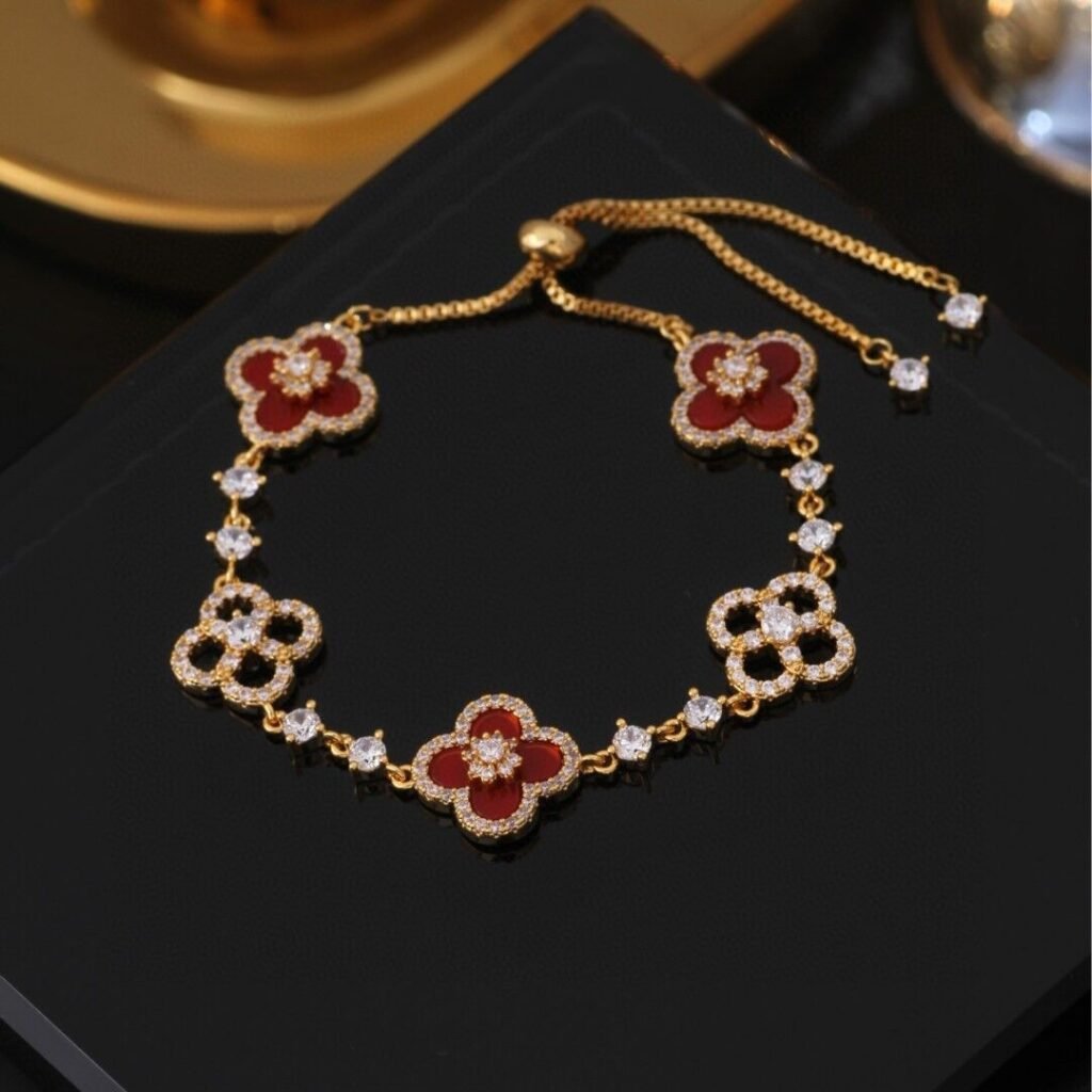 Designer Clover Bracelet – Attract Good Luck, Love & Positive Energy